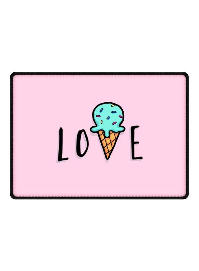 Stylizedd Love-Ice Cream Cone Printed Gaming Mousepad Pink/Beige/Blue  - Image 1
