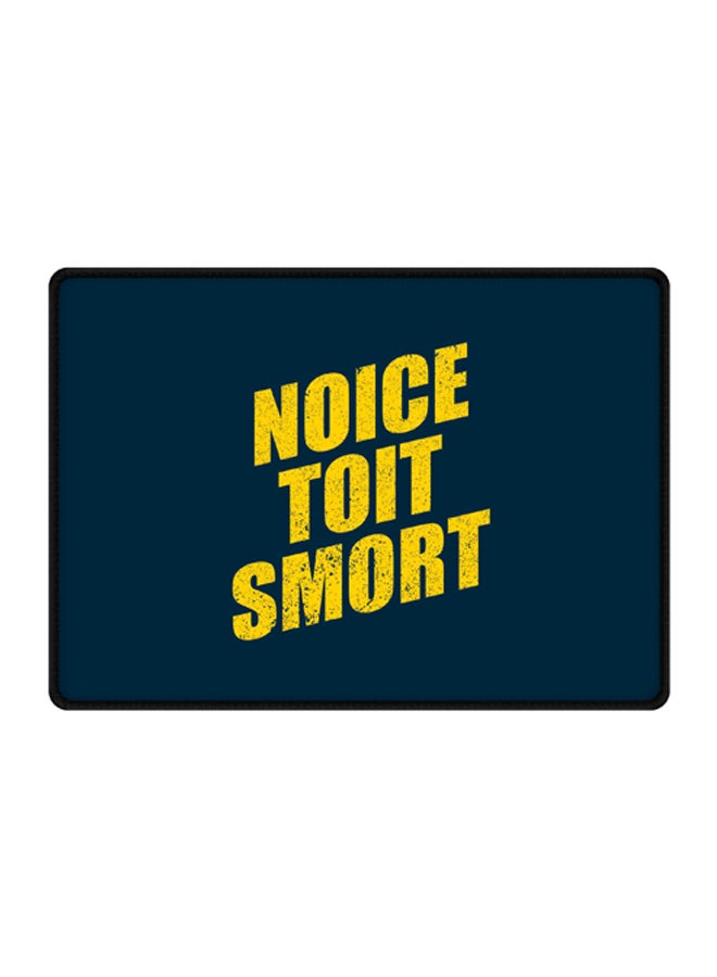 Stylizedd Noice Toit Smort Printed Gaming Mousepad Blue/Yellow - Image 1