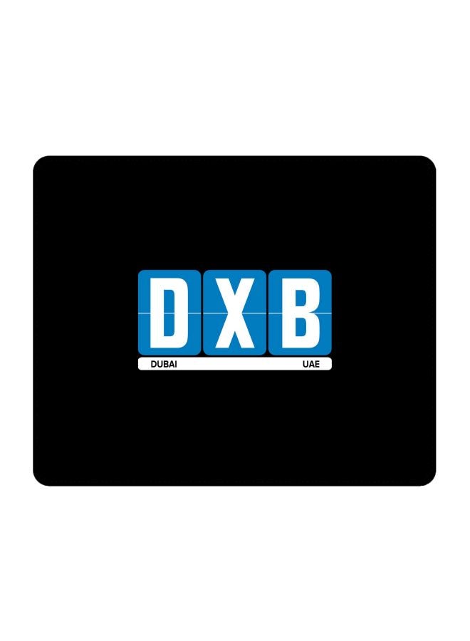Stylizedd DBX Dubai Printed Gaming Mousepad Black/White/Blue - Image 1