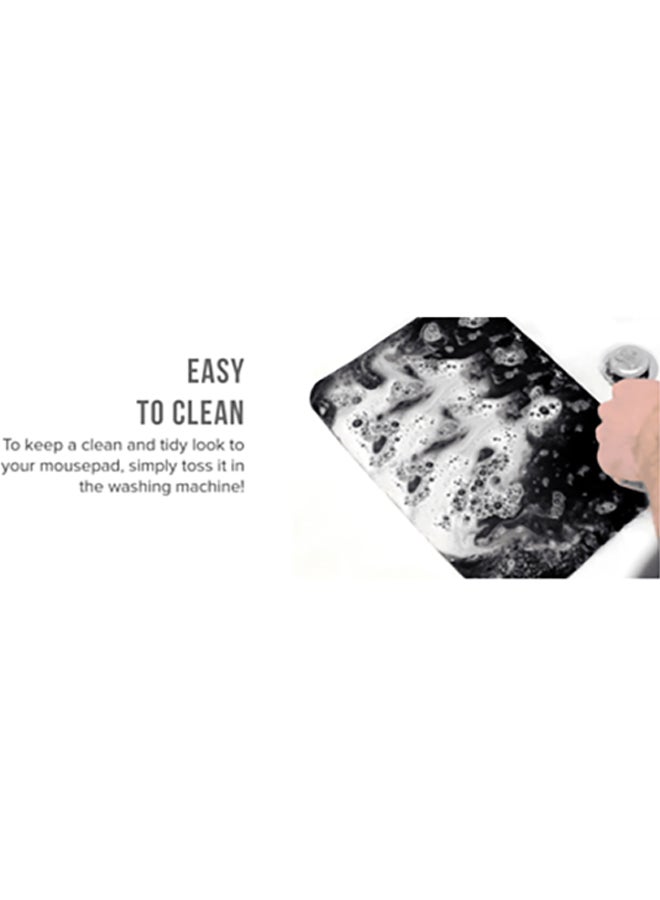 Stylizedd Don't Care Printed Gaming Mousepad White/Black - Image 2