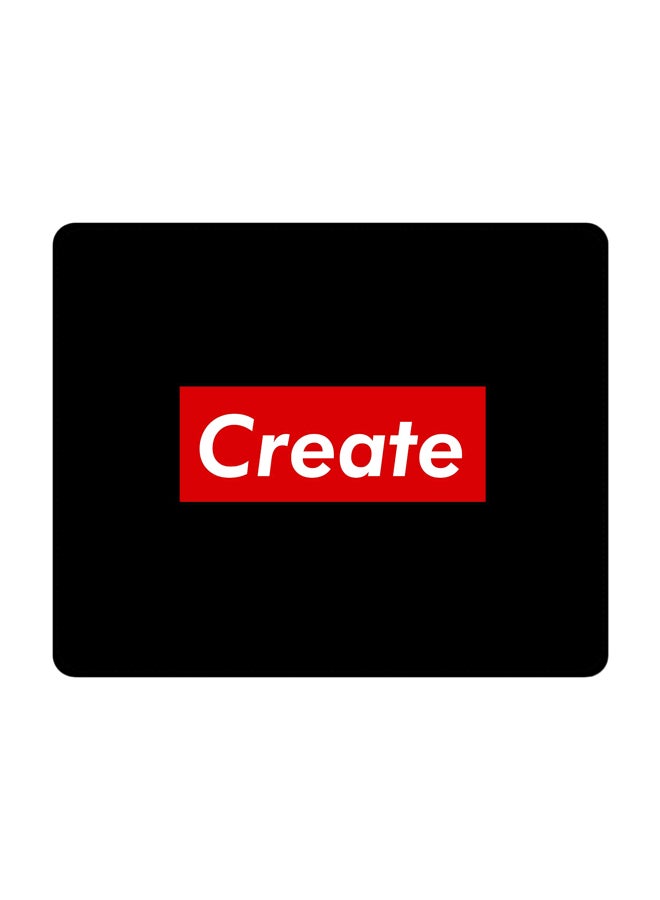 Create Printed Gaming Mousepad Black/Red