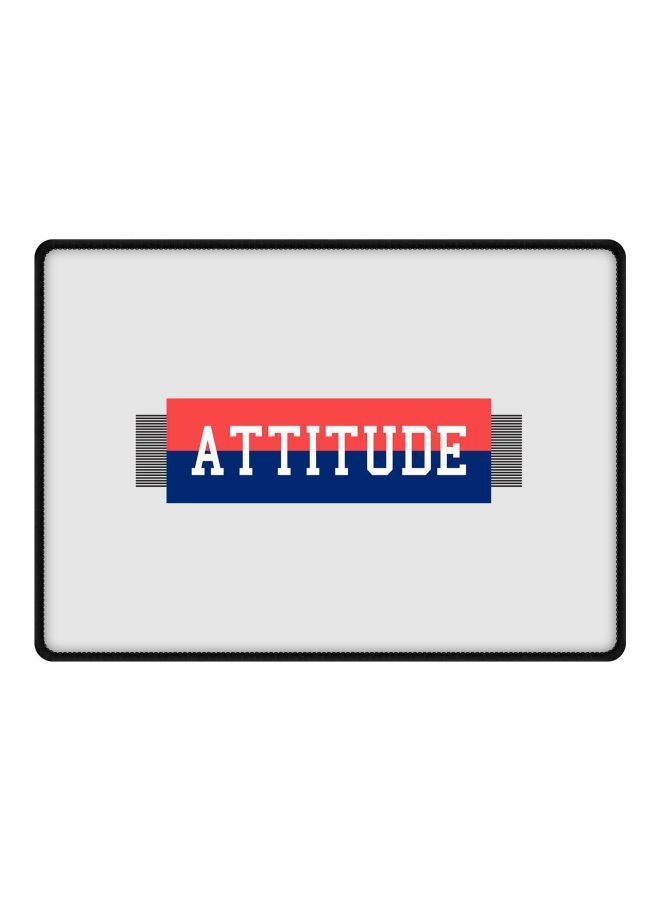 Stylizedd Attitue Printed Gaming Mousepad Grey/Blue/Red - Image 1