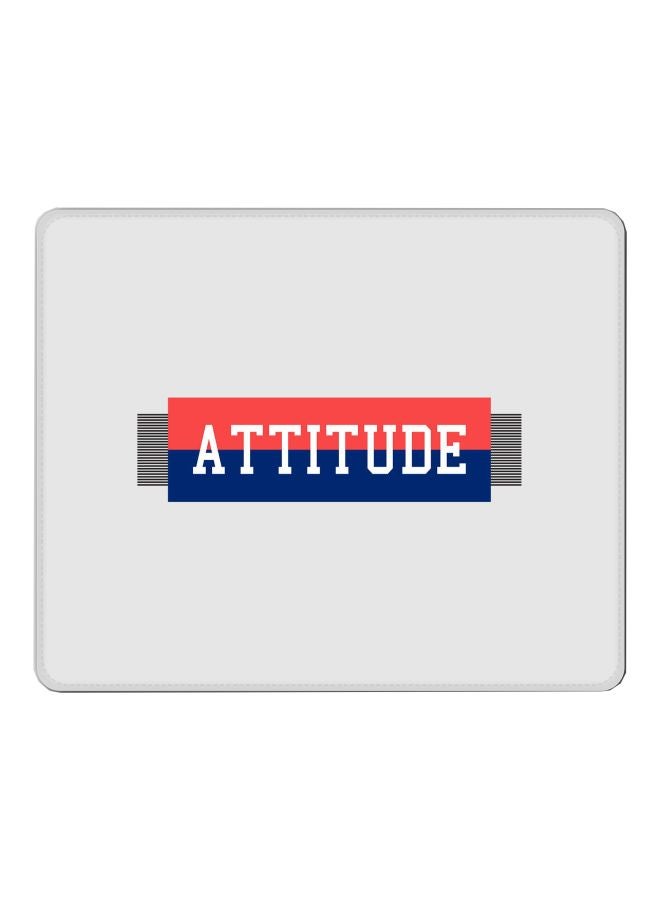 Stylizedd Attitue Printed Gaming Mousepad Grey/Blue/Red - Image 1