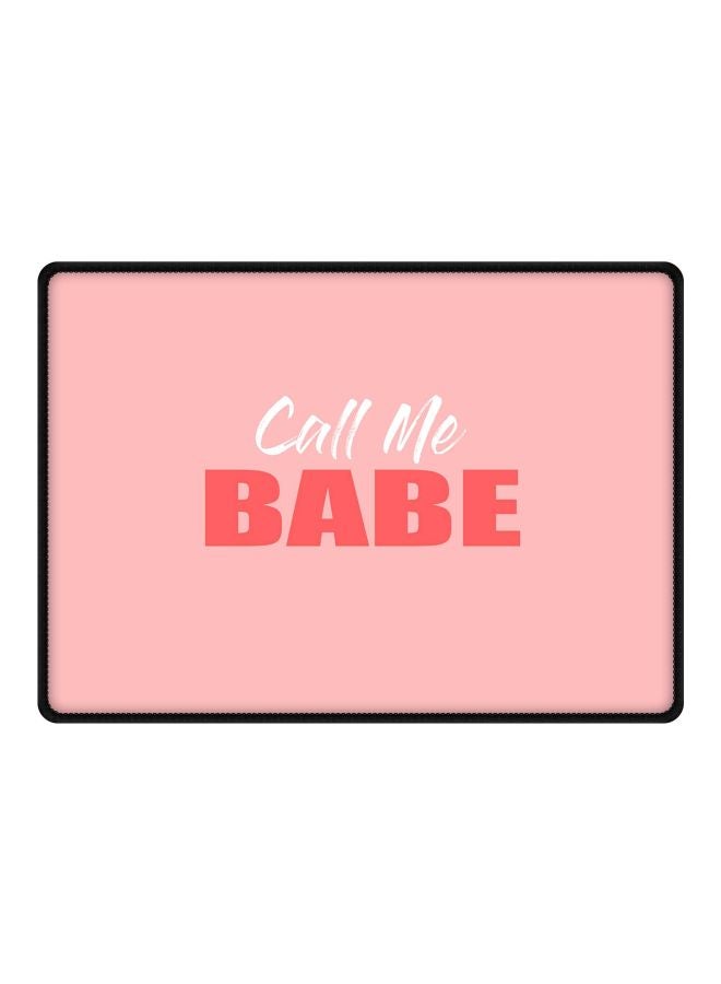Stylizedd Call Me Babe Printed Gaming Mousepad PInk/White  - Image 4