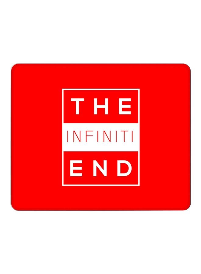 Stylizedd The Infinite End Printed Gaming Mousepad Red/White - Image 2