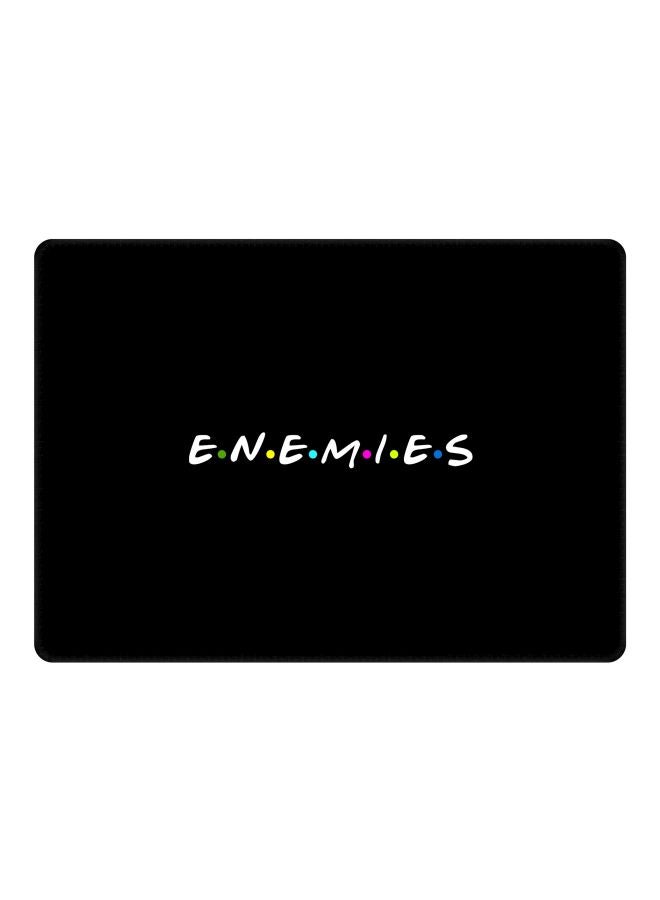 Stylizedd Enemies Printed Gaming Mousepad Black/White - Image 1