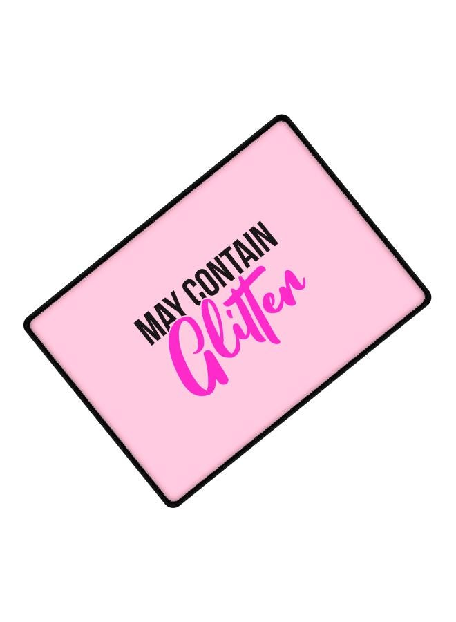 Stylizedd May Contain Glitter Printed Gaming Mousepad Pink/Black  - Image 2
