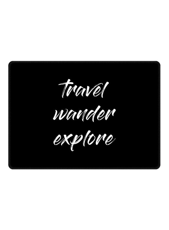Stylizedd Travel Wander Explore Printed Gaming Mousepad Black/White - Image 1