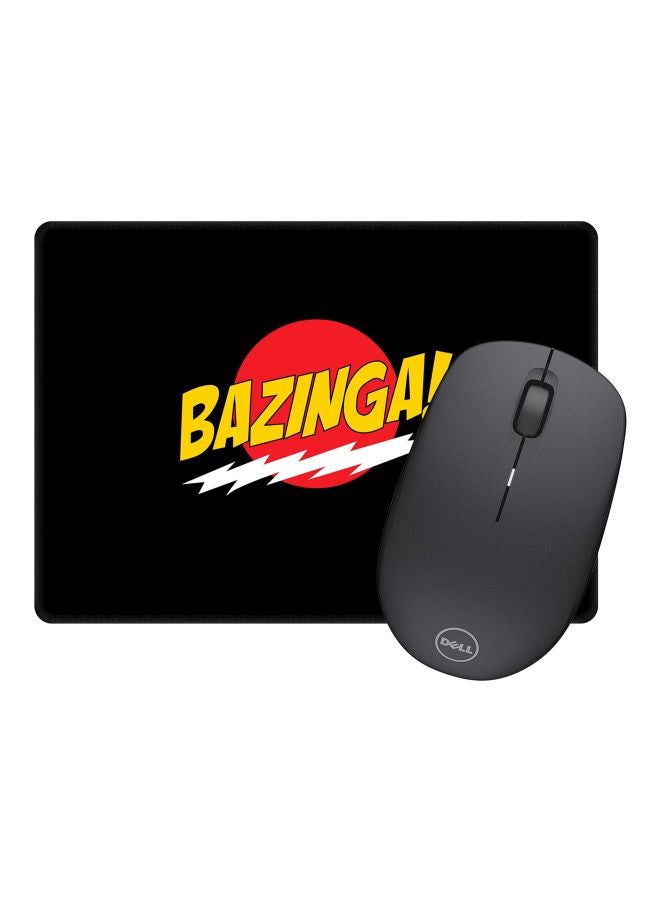 Stylizedd Bazinga Printed Gaming Mousepad Black/Red/Yellow - Image 2