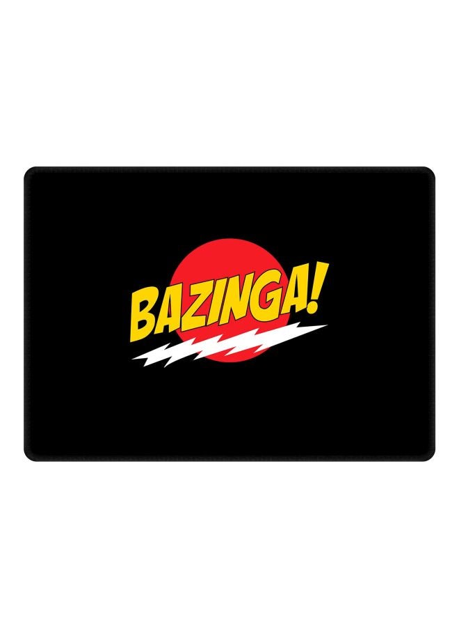 Stylizedd Bazinga Printed Gaming Mousepad Black/Red/Yellow - Image 1