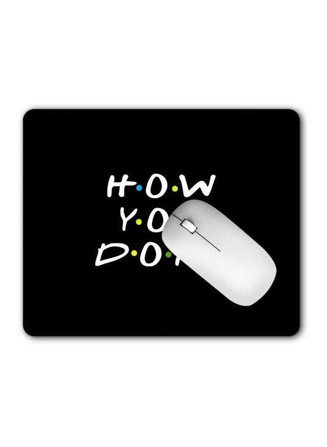 Stylizedd How You Doin Printed Gaming Mousepad Black/White/Green - Image 2