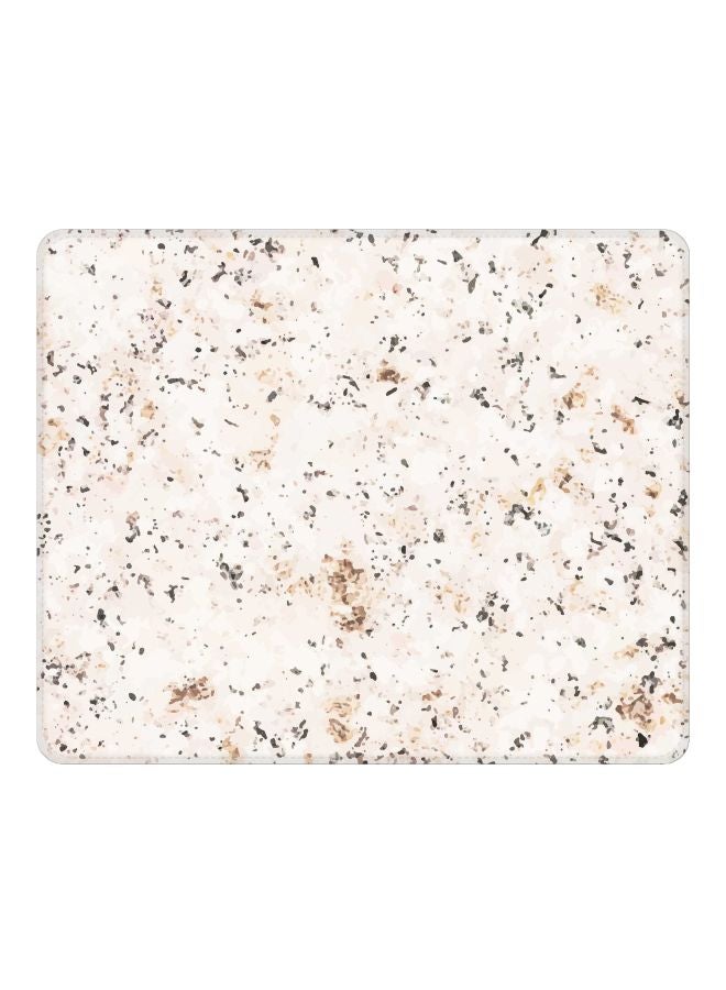 Marble Stone Themed Gaming Mousepad Off White/Brown/Grey - v1600442742/N40574475A_1