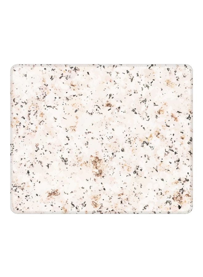 Stylizedd Marble Stone Themed Gaming Mousepad Off White/Brown/Grey - Image 1