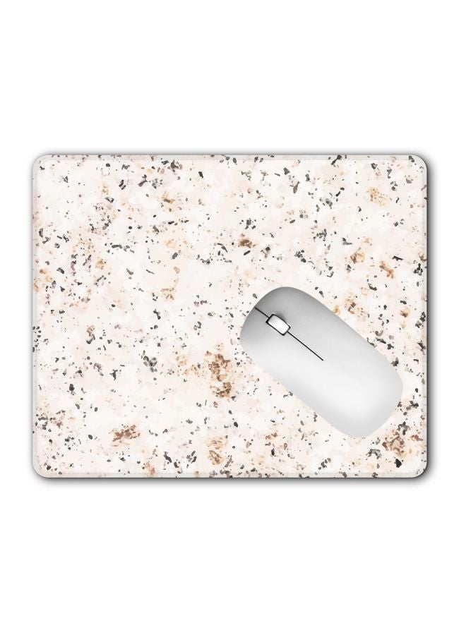 Marble Stone Themed Gaming Mousepad Off White/Brown/Grey - v1600442744/N40574475A_2