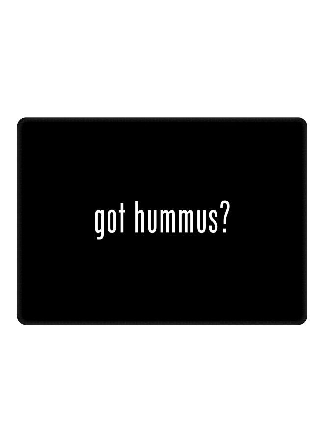 Stylizedd Got Hummus? Printed Gaming Mousepad Black/White - Image 1