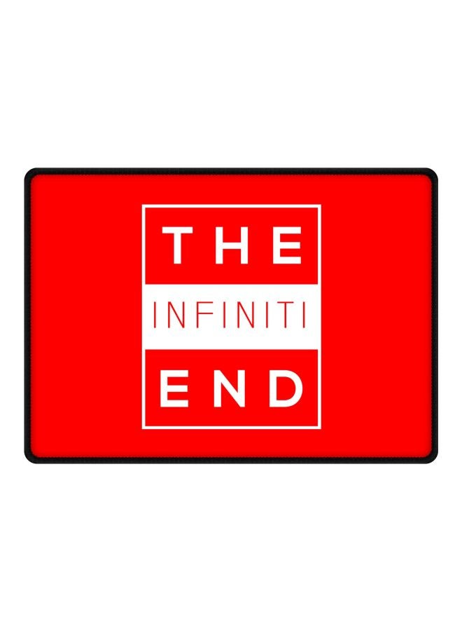 Stylizedd - The Infiniti End Printed Gaming Mousepad Red/White - Image 1