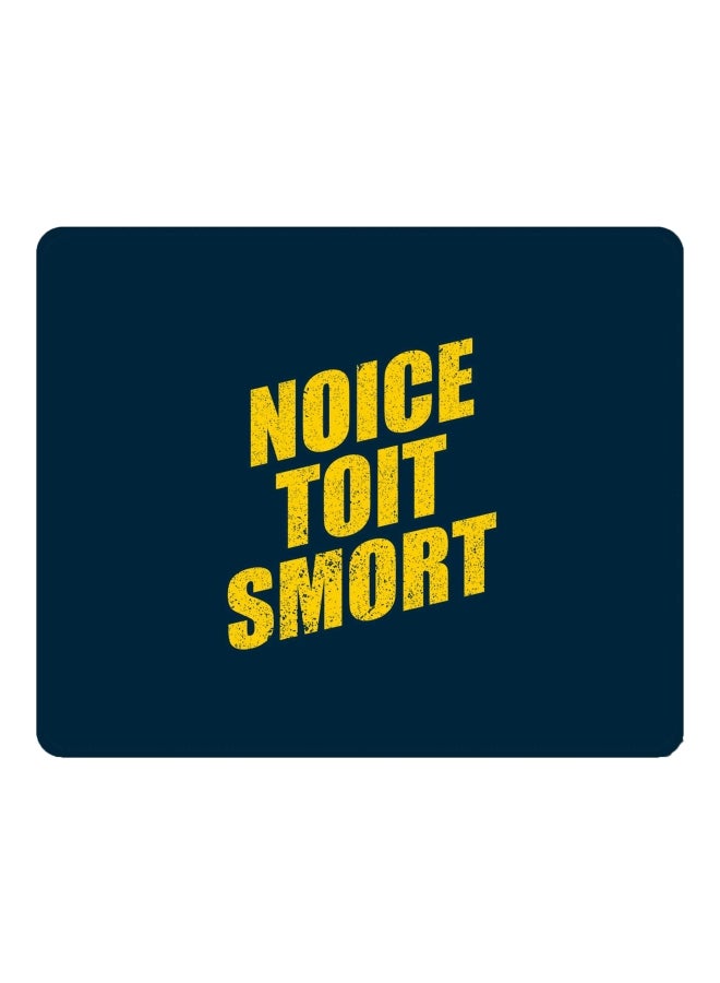 Stylizedd Noice Toit Smort Printed Gaming Mousepad Blue/Yellow - Image 1