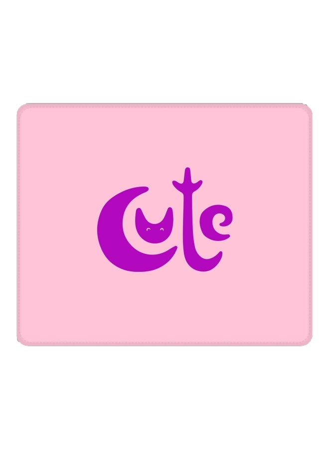 Stylizedd Cute Printed Gaming Mousepad Pink/Purple - Image 1