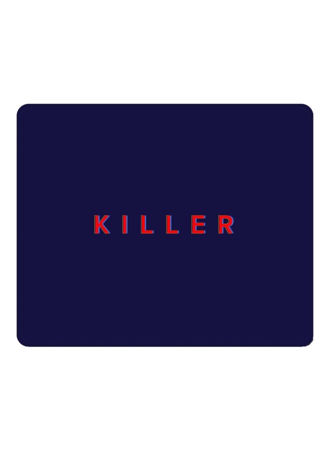 Stylizedd Killer Printed Gaming Mousepad Blue/Red  - Image 1