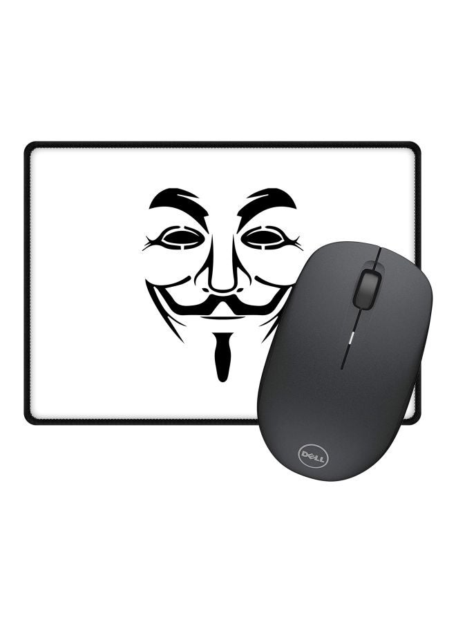 Stylizedd Vendetta Mask Printed Gaming Mousepad White/Black  - Image 2