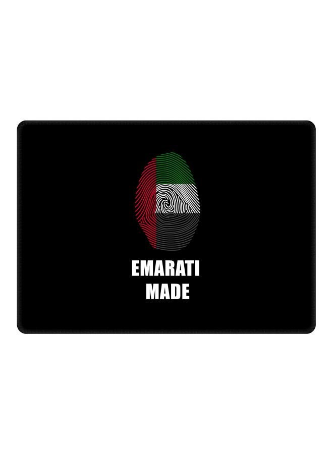 Stylizedd Emarati Made Printed Gaming Mousepad Black/White/Red - Image 1