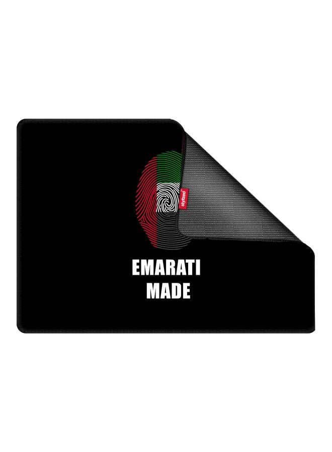Stylizedd Emarati Made Printed Gaming Mousepad Black/White/Red - Image 2