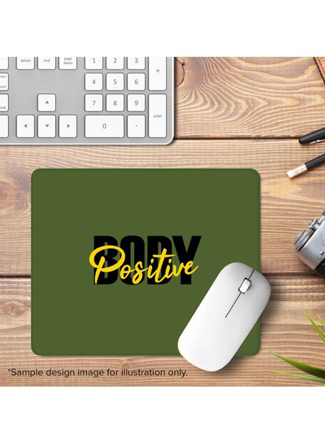 Stylizedd Body Positive Printed Gaming Mousepad Green/Black/Yellow  - Image 2