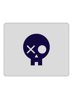 Skull Patch Printed Gaming Mousepad White/Blue