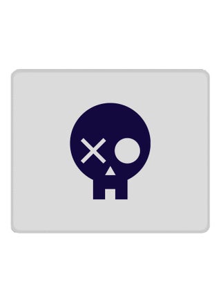 Skull Patch Printed Gaming Mousepad White/Blue - v1600442756/N40574511A_1