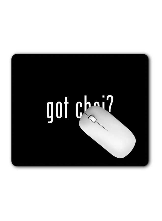 Stylizedd Got Chai Printed Gaming Mousepad Black/White - Image 2