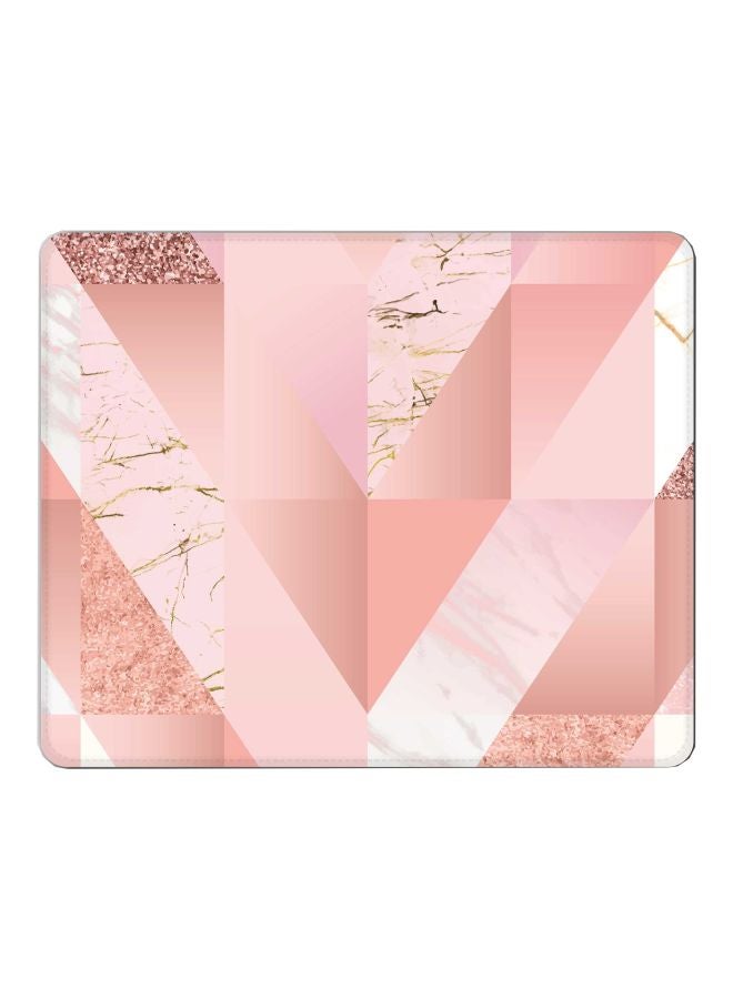 Stylizedd Marble Vintage Printed Gaming Mousepad Cream/Pink - Image 1