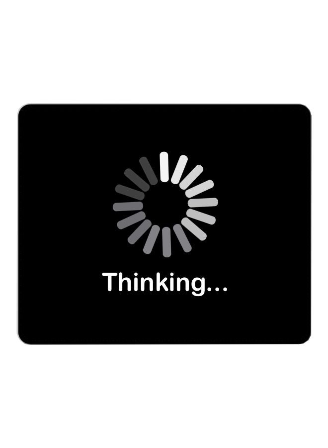 Stylizedd Thinking Printed Gaming Mousepad Black/White - Image 1