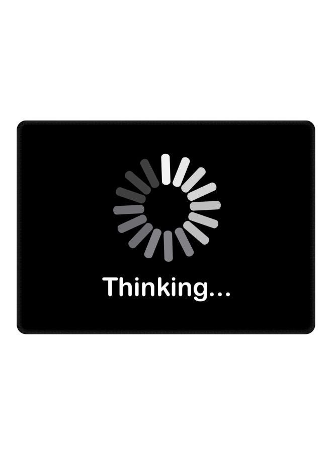 Stylizedd Thinking Printed Gaming Mousepad Black/White - Image 1
