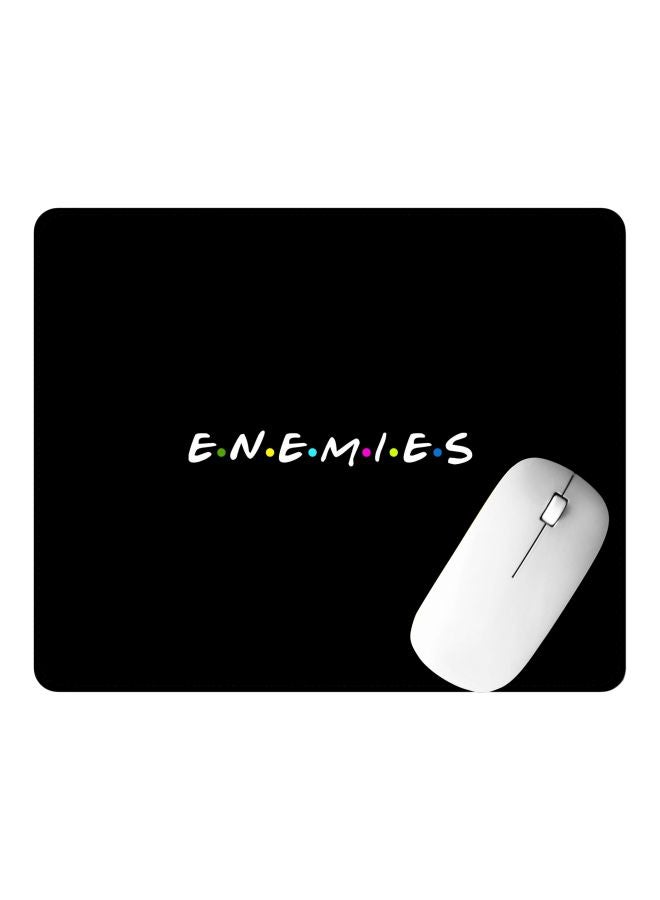 Stylizedd Enemies Printed Gaming Mousepad Black/White - Image 2