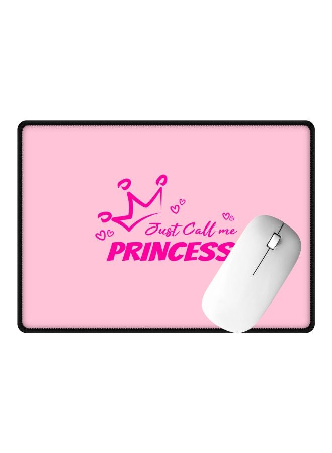 Stylizedd Just Call Me Princess Printed Gaming Mousepad Pink  - Image 2