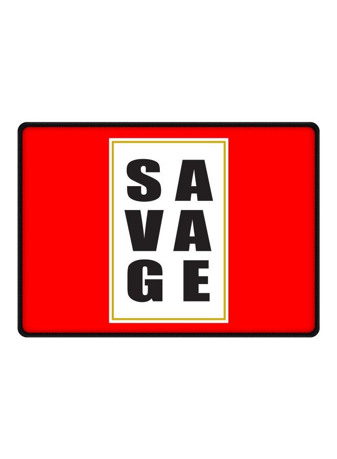 Stylizedd Savage Printed Gaming Mousepad Red/White - Image 1