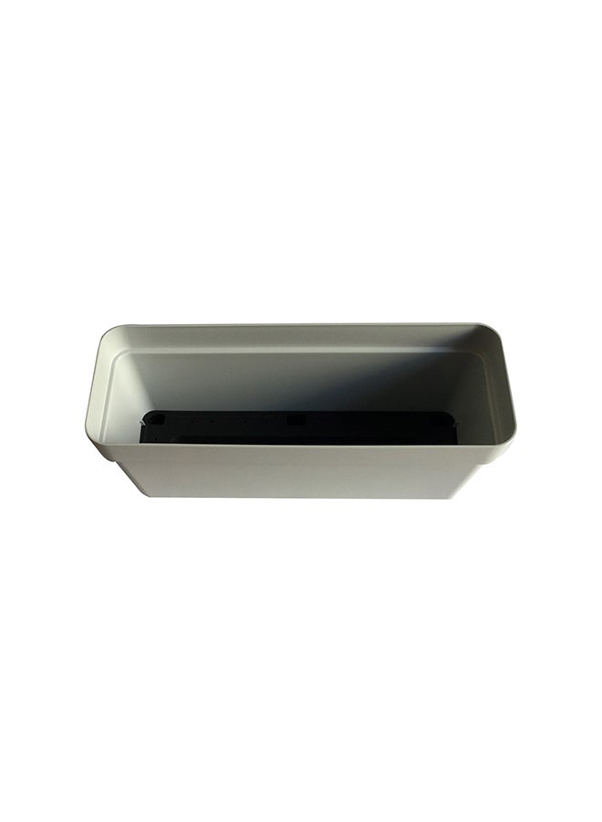 IDEL - Classic Square Shaped Plant Pot Grey 50x17x20cm - Image 1