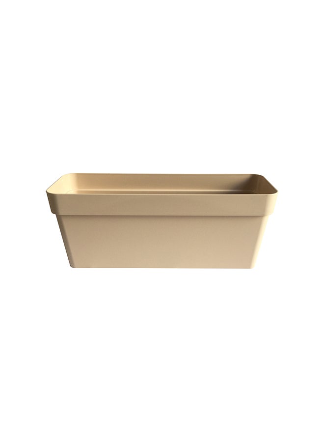IDEL Classic Square Shaped Plant Pot Beige 50x17x20cm  - Image 1