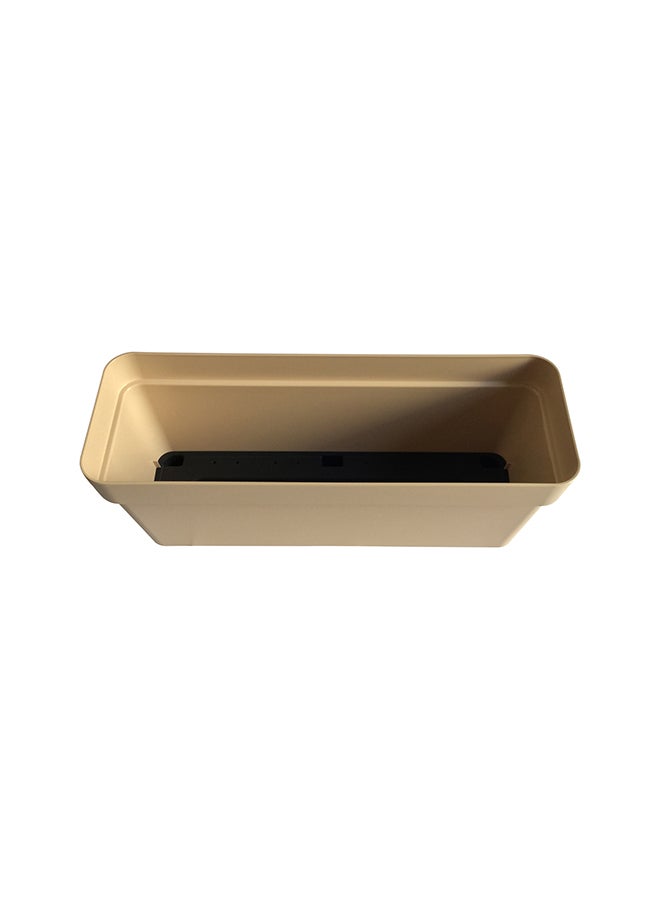 IDEL Classic Square Shaped Plant Pot Beige 50x17x20cm  - Image 2