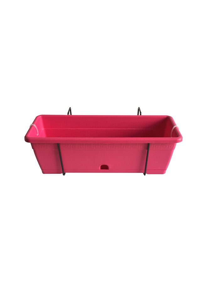 IDEL Versilia Plant Pot With Hanging Frame Pink/Black - Image 1