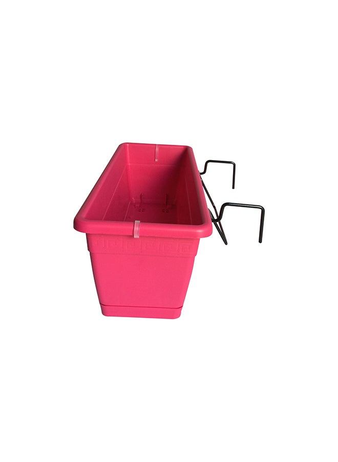 IDEL Versilia Plant Pot With Hanging Frame Pink/Black - Image 2