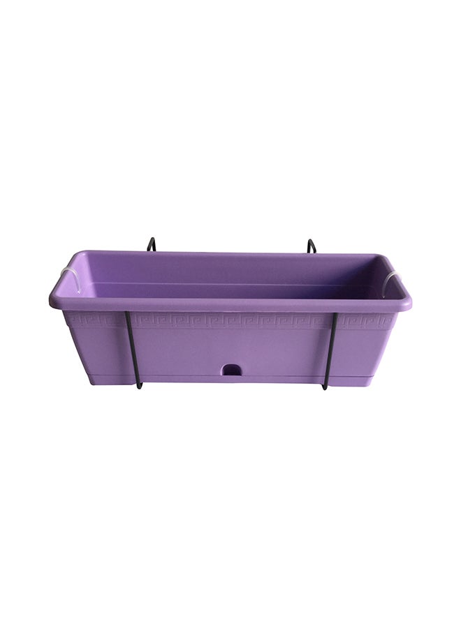 IDEL Versilia Plant Pot With Hanging Frame Purple/Black - Image 1