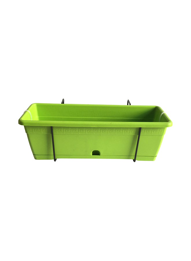 IDEL Versilia Plant Pot With Hanging Frame Green/Black - Image 1