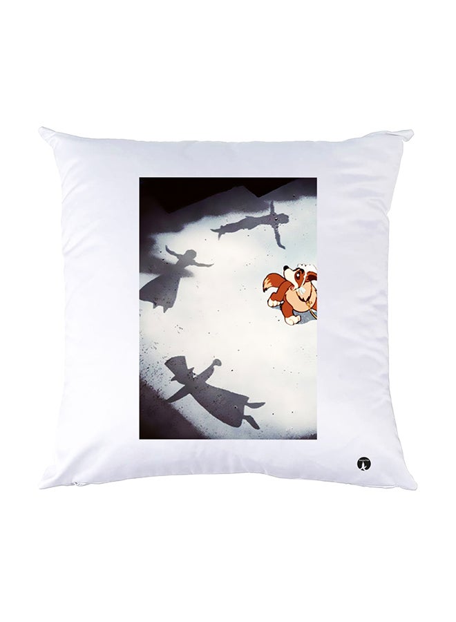 بي بي وسادة نوم مزينة بطبعات أبيض 30x30سم