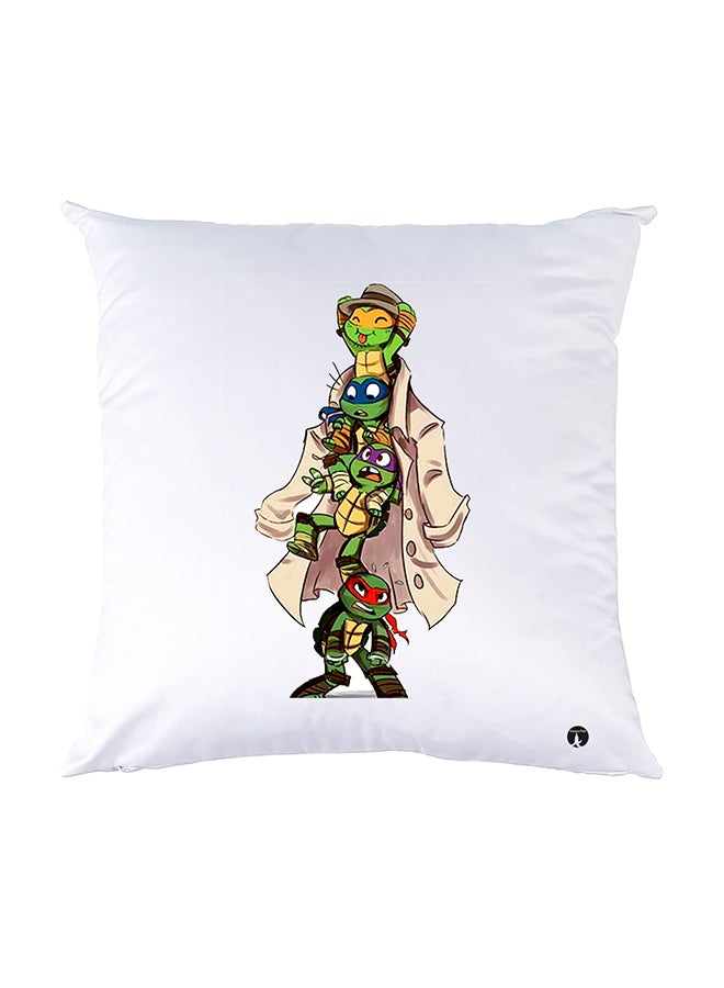 BP Printed Pillow White 30x30cm