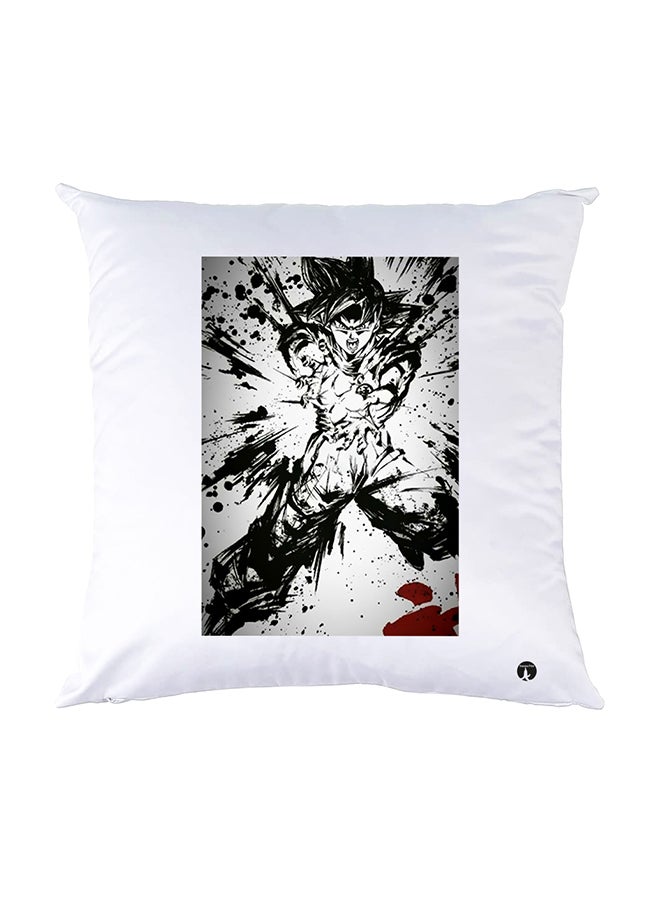 بي بي وسادة نوم مزينة بطبعات أبيض 30x30سم