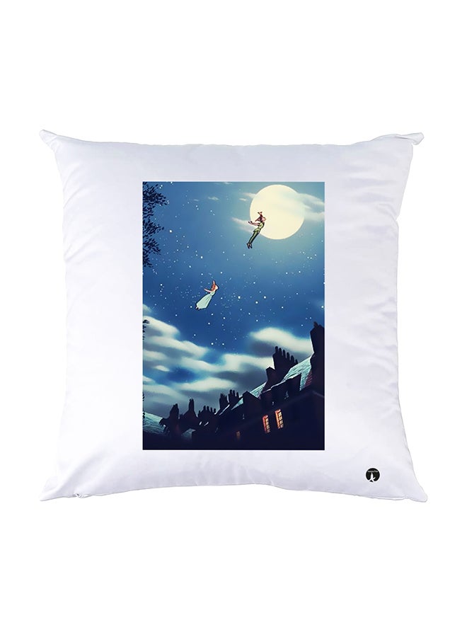 بي بي وسادة نوم مزينة بطبعات أبيض 30x30سم