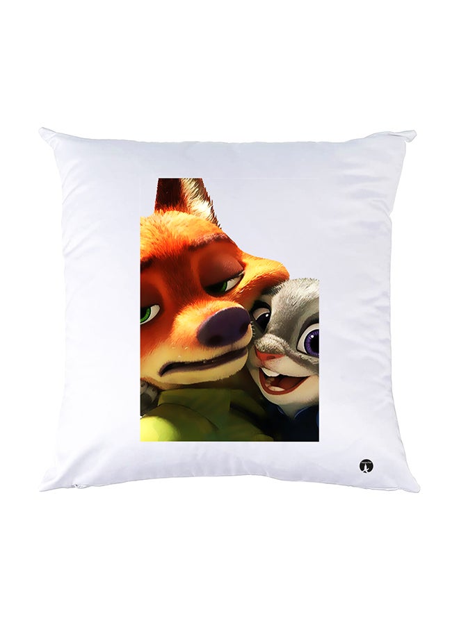 BP Printed Pillow White 30x30cm