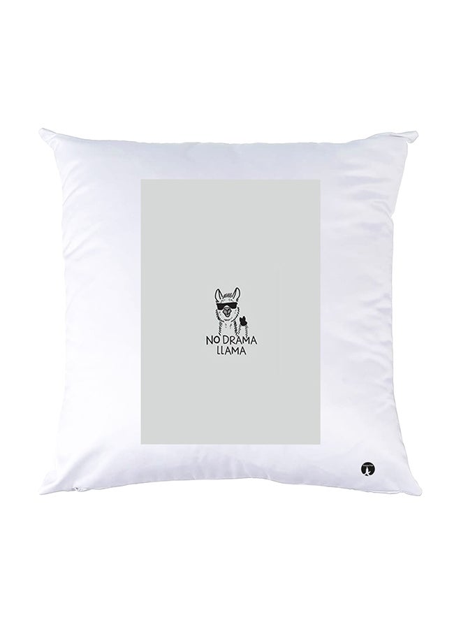 بي بي وسادة نوم مزينة بطبعات أبيض 30x30سم