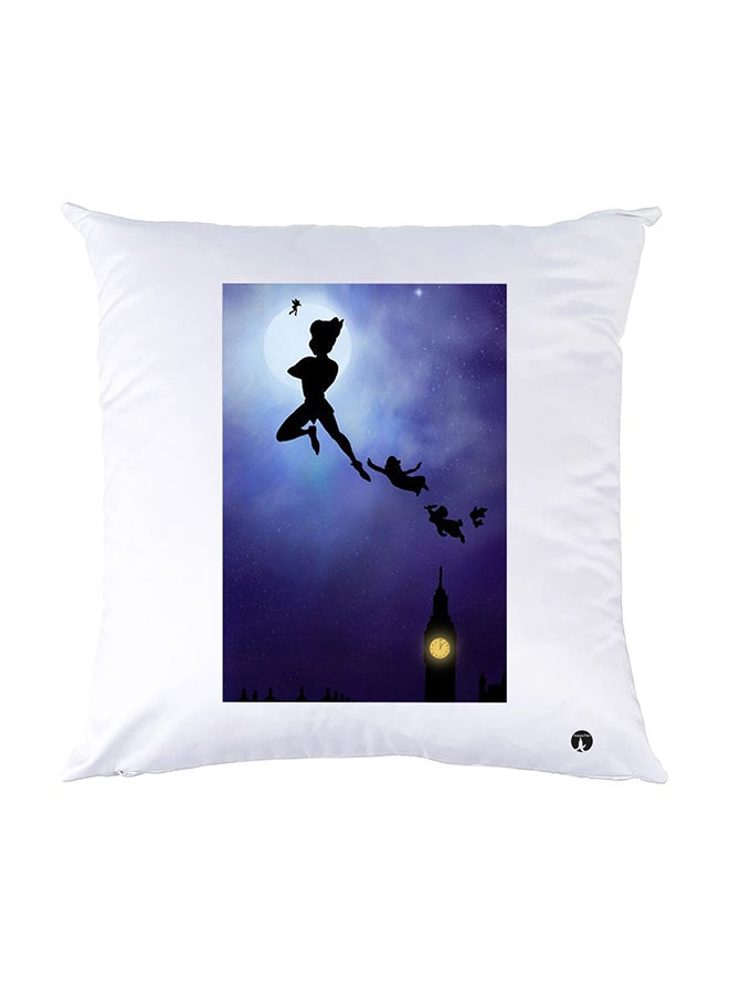 BP Printed Pillow White 30x30cm